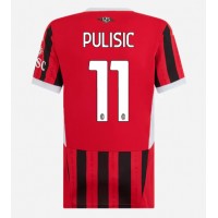 Dres AC Milan Christian Pulisic #11 Domaci za Žensko 2024-25 Kratak Rukav